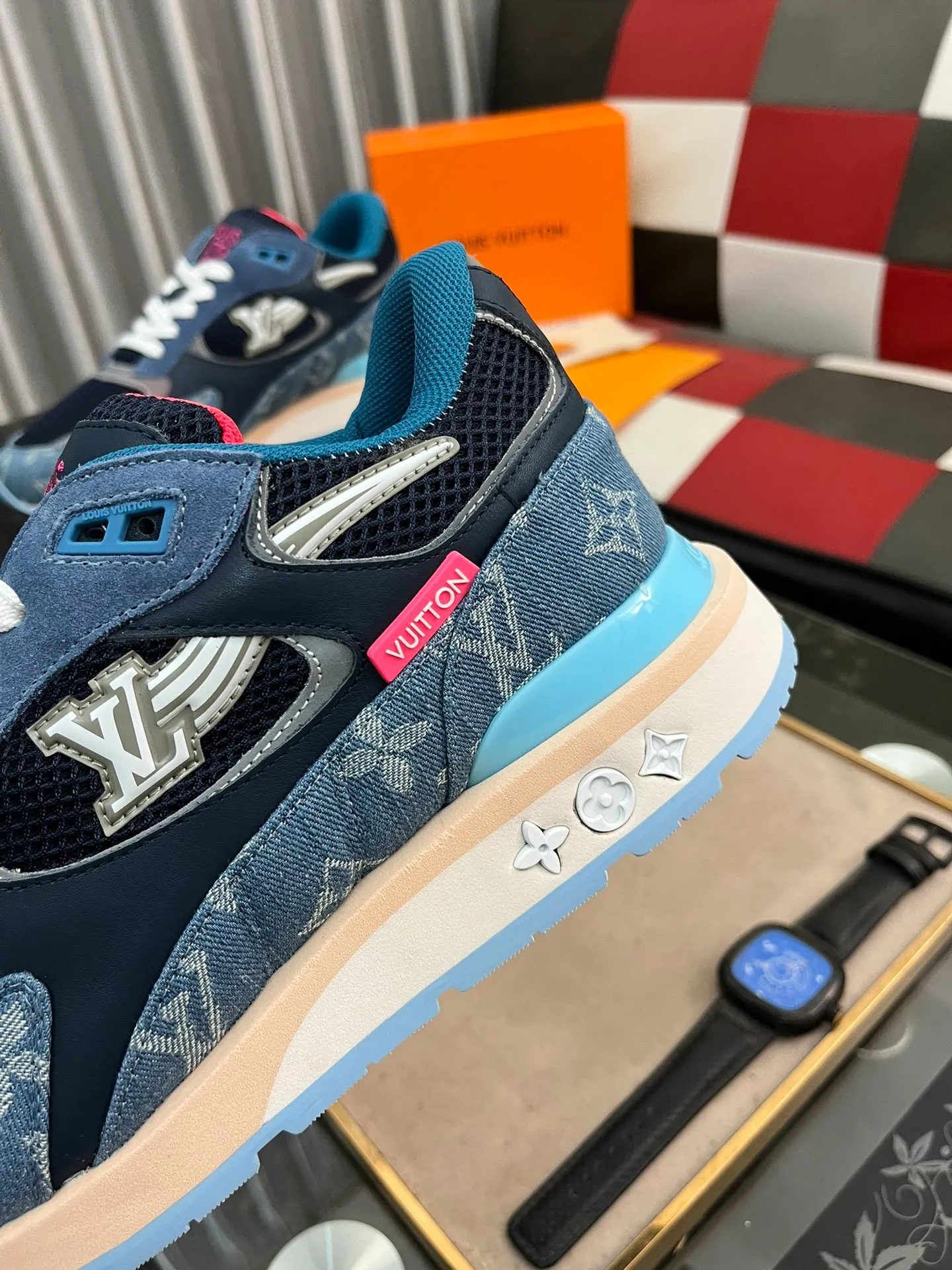 Men's Men's Shoes 💰660⌚️⌚️【LOUIS VUITTON) New 🍀LV Louis Vuitton*——LV classic dad shoes trendy shoes! Made of imported original soft calf leather, imported fly woven lining. Original wear-resistant rubber outsole! High quality products! Code number: 38-44